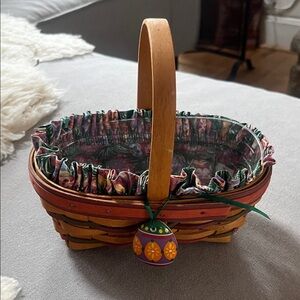 Longaberger 1997 Small Easter Woven Basket with Handle
